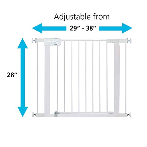 Safety 1st Easy Install Metal Baby Gate with Pressure Mount Fastening (White), Pack of 1