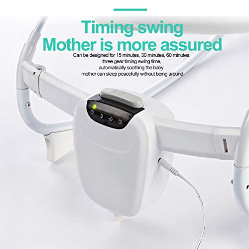 Multifunctional Swinging Bouncers, Recline or Sit, Light Portable Travel Crib with Music and Toys for Baby/Newborn (Dark Blue)