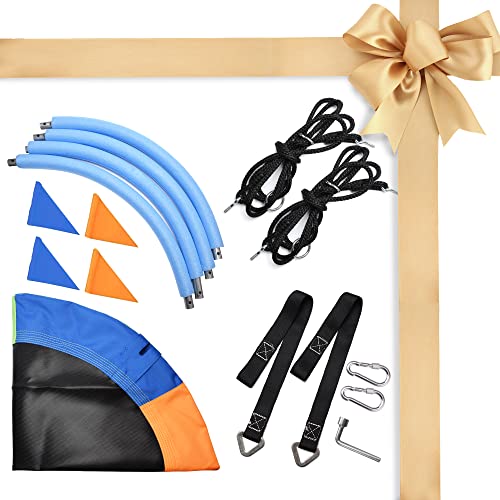 PACEARTH 40 Inch Saucer Tree Swing Flying 660lb Weight Capacity 2 Added Hanging Straps Adjustable Multi-Strand Ropes Colorful Safe and Durable Swing Seat for Children Adults