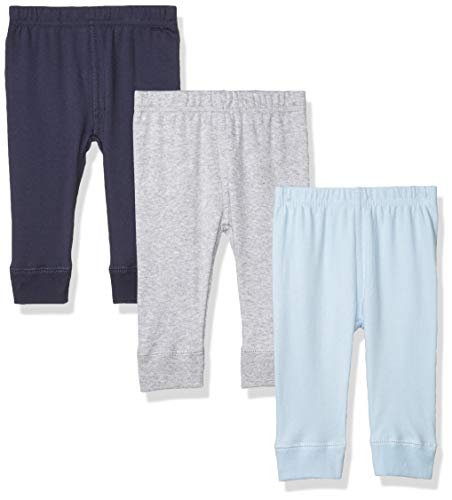 Luvable Friends Unisex Baby Cotton Pants, Blue Gray, 18-24 Months