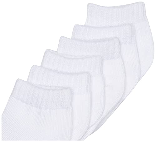 Luvable Friends Unisex Baby Newborn and Baby Socks Set, White, 12-24 Months