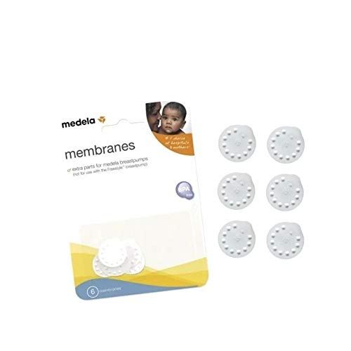 Medela Spare Membranes, Breast Pump Replacement Parts, Made Without BPA, Authentic Medela Spart Parts (Pack of 6)