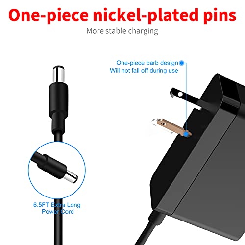 MEROM 6V Baby Swing Power Cord Compatible with Fisher Price Cradle Swing, Rainforest Cradle Swing, Butterfly Ocean Wonders Swing, Ingenuity Swing, Replacement Fisher Price Swing Adapter Cord