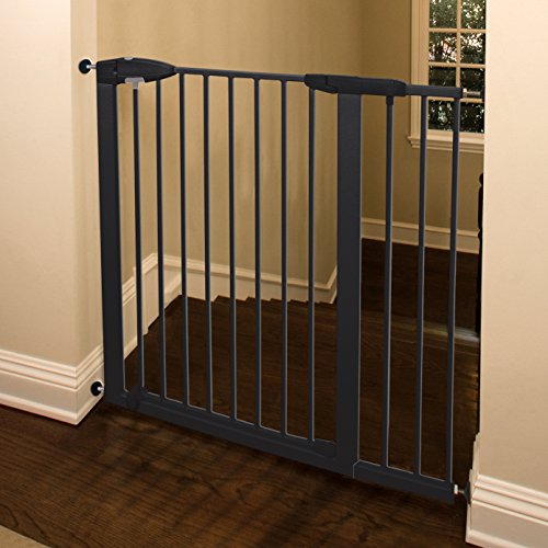 Munchkin Easy Close XL Metal Baby Gate, 29.5" - 51.6" Wide, Black, Model MK0009-111