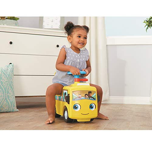 Little Tikes Little Baby Bum Wheels On The Bus Scoot & Push Ride | Walk Ride and Play with Music | Educational Learning Birthday Gift Present for Toddlers Boys and Girls