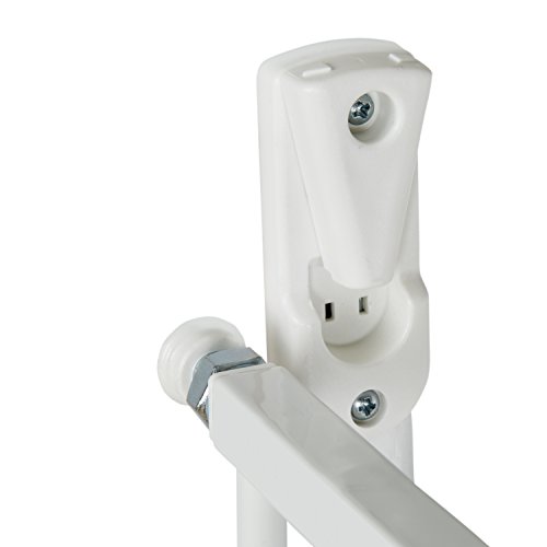 Munchkin Extending XL Tall and Wide Hardware Baby Gate, Extends 33" - 56" Wide, White, Model MK0004