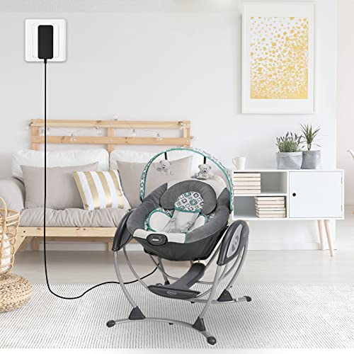 Nokker 5V Swing Power Cord for Graco Swings: Simple Sway, Glider LX, Glider Elite, Glider Premier, Glider Lite, Glider Petite LX, Lovin Hug, Sweetpeace, DuetSoothe, DuetConnect LX