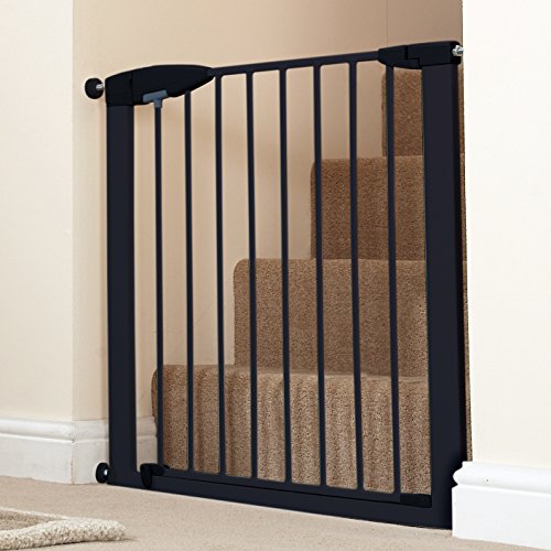 Munchkin Easy Close XL Metal Baby Gate, 29.5" - 51.6" Wide, Black, Model MK0009-111