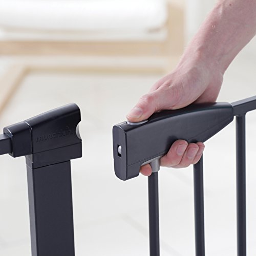 Munchkin Easy Close XL Metal Baby Gate, 29.5" - 51.6" Wide, Black, Model MK0009-111
