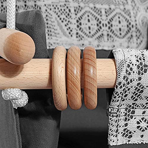 Mlian Secure Canvas and Wooden Baby Hanging Swing Seat Chair Indoor and Outdoor Hammock, Backyard Outside Swing Kids Toys Swings Set 6-36 Months (Grey)
