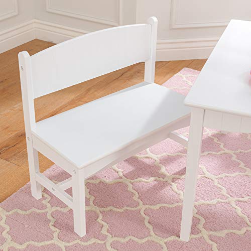 KidKraft Nantucket Table with Bench & 2 Chair Set - White