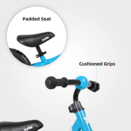 JOYSTAR 12 Inch Kids Balance Bike for Ages 1 2 3 4 5 Years Old Boys, Toddler Push Bike for Children, 12" Kids Glider Bike, Blue