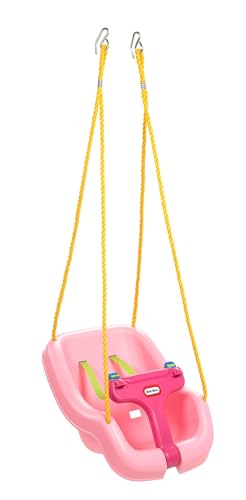 Baby Swing with Adjustable Straps - Pink, 2-in-1