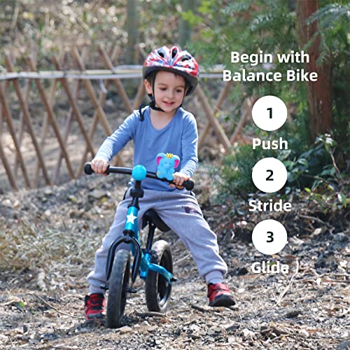 JOYSTAR 12 Inch Kids Balance Bike for Ages 1 2 3 4 5 Years Old Boys, Toddler Push Bike for Children, 12" Kids Glider Bike, Blue
