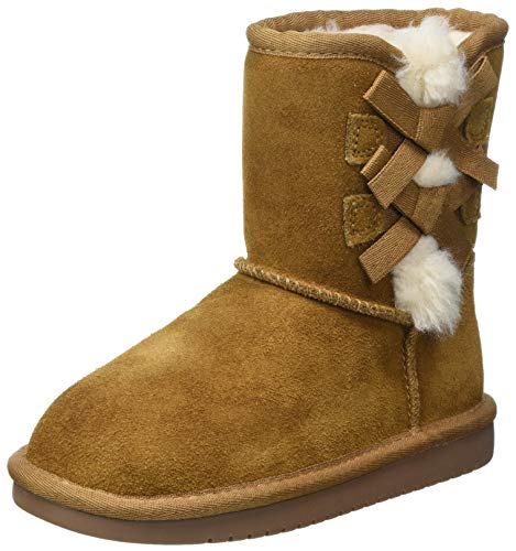 Koolaburra by UGG Girls' Victoria Short Boot Fashion, Chestnut, 09 Toddler US Toddler