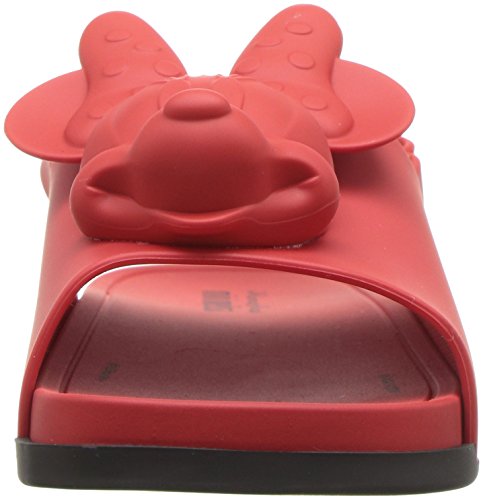 mini melissa Baby-Girl's Mini Beach Slide Sandal + Disney Ballet Flat, Bordeaux, 5 M US Toddler