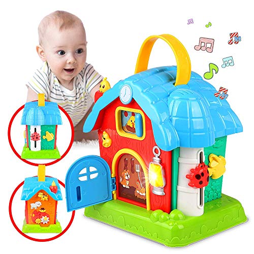 kidpal Baby Toys for 1 2 3 Year Old 18 24 Months Girls Boys, Baby Activity Cube Play Center with Music & Lights, Early Educational Learning Musical Toys for Developmental Toddler