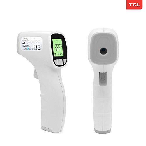 Jumper Non-Contact Infrared Thermometer, with Digital Readings in °C / °F, Fever Alert, Mute Function, Backlit LCD Screen& 20 Readings Stored