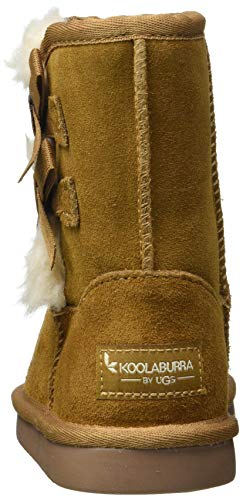 Koolaburra by UGG Girls' Victoria Short Boot Fashion, Chestnut, 09 Toddler US Toddler
