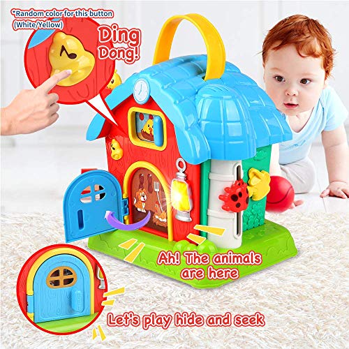 kidpal Baby Toys for 1 2 3 Year Old 18 24 Months Girls Boys, Baby Activity Cube Play Center with Music & Lights, Early Educational Learning Musical Toys for Developmental Toddler