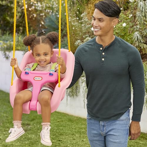 Little Tikes 2-in-1 Snug 'n Secure Swing, Pink
