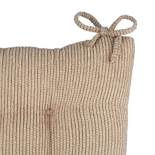 Klear Vu Out west Rocking Chair Pad Set, Seat: 17 x 17 x 3 inch Seat Back: 17 x 23 x 3 inch, Linen