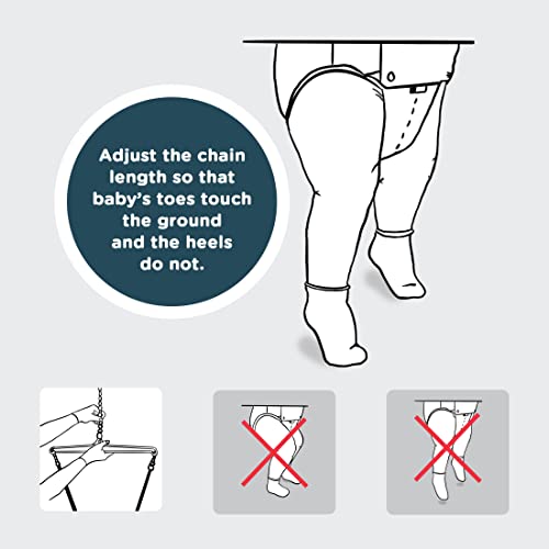 Jolly Jumper Exerciser with Door Clamp, Black