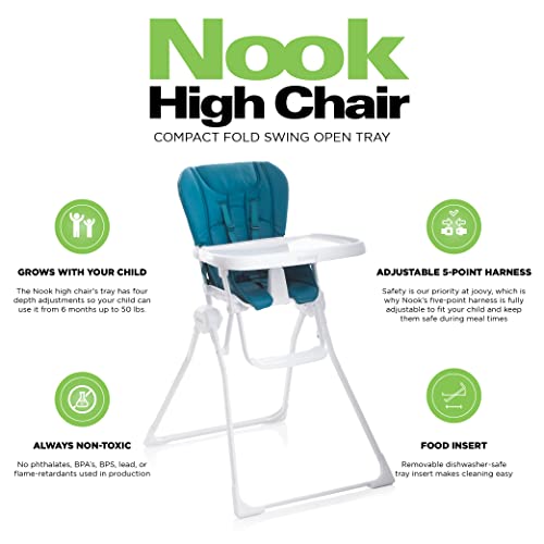JOOVY Nook High Chair, Turquoise