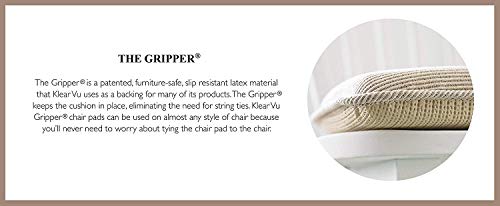 Klear Vu Out west Rocking Chair Pad Set, Seat: 17 x 17 x 3 inch Seat Back: 17 x 23 x 3 inch, Linen