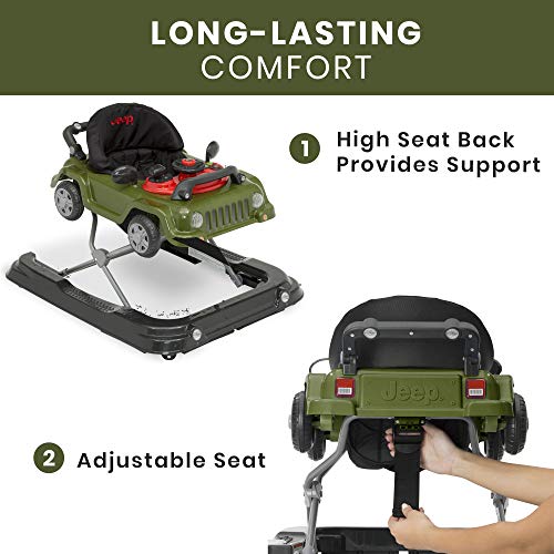 Jeep Classic Wrangler 3-in-1 Grow with Me Walker, Anniversary Green