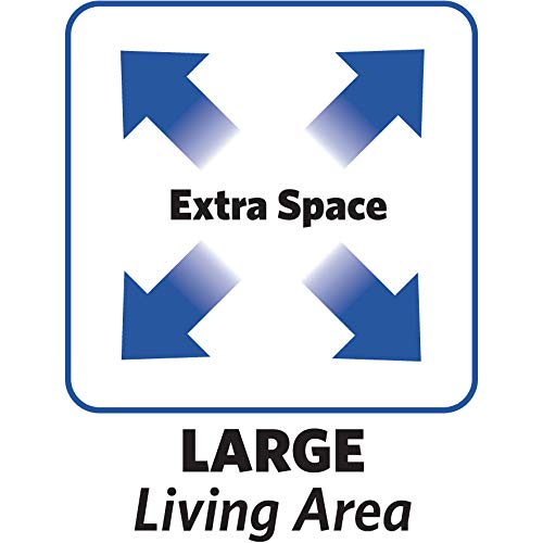 MidWest Deluxe Critter Nation Double Unit Small Animal Cage (Model 162) Includes 2 leak-Proof Pans, 2 Shelves, 3 Ramps w/ Ramp Covers & 4 locking Wheel Casters, Measures 36"L x 24"W x 63"H Inches, Ideal for Dagus, Rats, Ferrets, Sugar Gliders