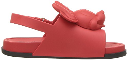 mini melissa Baby-Girl's Mini Beach Slide Sandal + Disney Ballet Flat, Bordeaux, 5 M US Toddler