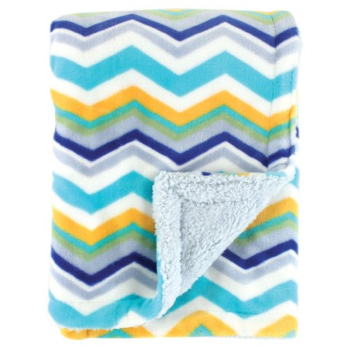 Hudson Baby Double Layer Blanket, Blue, One Size
