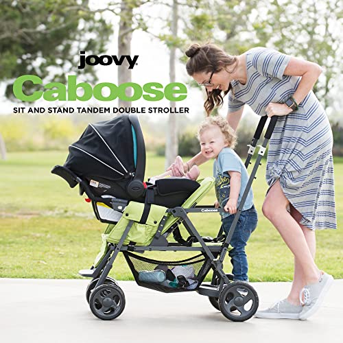 Joovy Caboose Graphite Stand On Tandem Stroller, Black