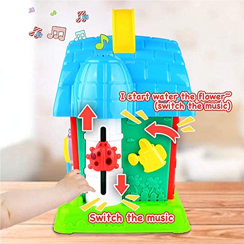 kidpal Baby Toys for 1 2 3 Year Old 18 24 Months Girls Boys, Baby Activity Cube Play Center with Music & Lights, Early Educational Learning Musical Toys for Developmental Toddler