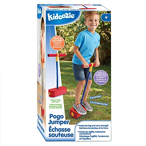 Kidoozie Foam Pogo Jumper  Fun and Safe Play  Encourages an Active Lifestyle  Makes Squeaky Sounds, 250 Pound Capacity