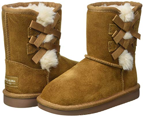 Koolaburra by UGG Girls' Victoria Short Boot Fashion, Chestnut, 09 Toddler US Toddler