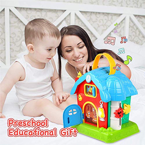 kidpal Baby Toys for 1 2 3 Year Old 18 24 Months Girls Boys, Baby Activity Cube Play Center with Music & Lights, Early Educational Learning Musical Toys for Developmental Toddler