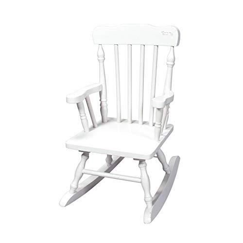 Gift Mark Colonial Rocking Chair, White