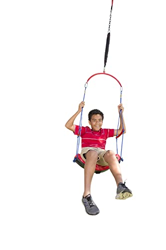 HearthSong 2-in-1 BungeeBounce Tree Swing for Kids with Hanging Rings, 64" L x 24" W, Holds Up to 120 lbs.