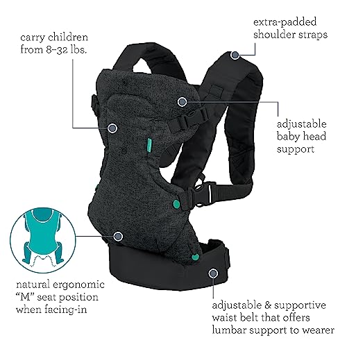 Infantino Flip 4-in-1 Convertible Carrier - Black