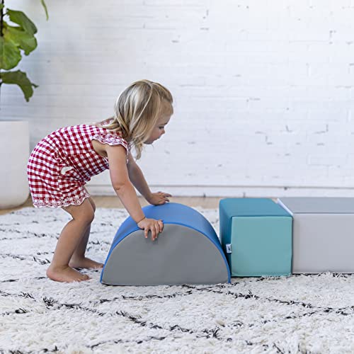 ECR4Kids-ELR-12683F SoftZone Climb and Crawl Activity Play Set  Lightweight Foam Shapes for Climbing, Crawling and Sliding for Toddlers and Kids (5-Piece), Contemporary