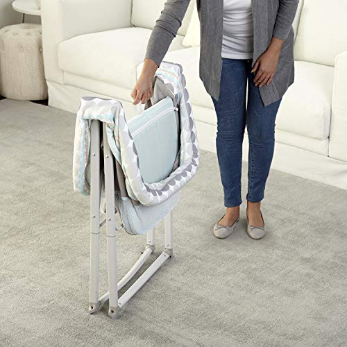Ingenuity Foldaway Rocking Bassinet - Juniper - Portable Folding Rocking Bassinet