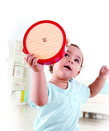 Hape Pound, Tap, & Shake! Music Set - Award Winning Wooden Pounding Bench, Baby Xylophone, and Tap Along Tambourine - Developmental, Non-Toxic, Montessori Musical Toys for Toddlers 1 - 4 Years Old