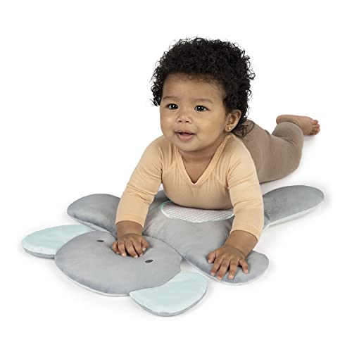 Ingenuity InLighten 5-Speed Baby Swing - Swivel Infant Seat, 5 Point Safety Harness, Nature Sounds, Lights - Van Elephant