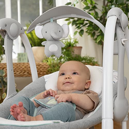 Ingenuity 2-in-1 Compact Portable Baby Swing - Vibrations, Nature Sounds