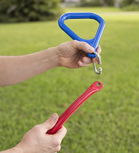 HearthSong 2-in-1 BungeeBounce Tree Swing for Kids with Hanging Rings, 64" L x 24" W, Holds Up to 120 lbs.