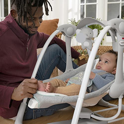 Ingenuity 2-in-1 Compact Portable Baby Swing - Vibrations, Nature Sounds