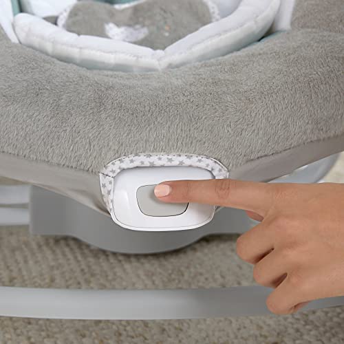 Ingenuity DreamComfort Inlighten Cradling Swing & Rocker - Foldable Plug-in Swing - Pemberton (12321)
