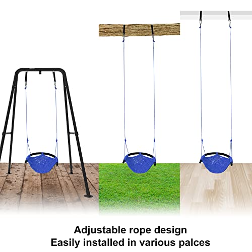 Hi-Na Kids Swing Seats Indoor Hand-Made Kids Swing with Adjustable Rope Outdoor Swing Seat Tree Swing Seat for Kids for Backyard Swing Seat for Kids for Playground Child Swing for Outside